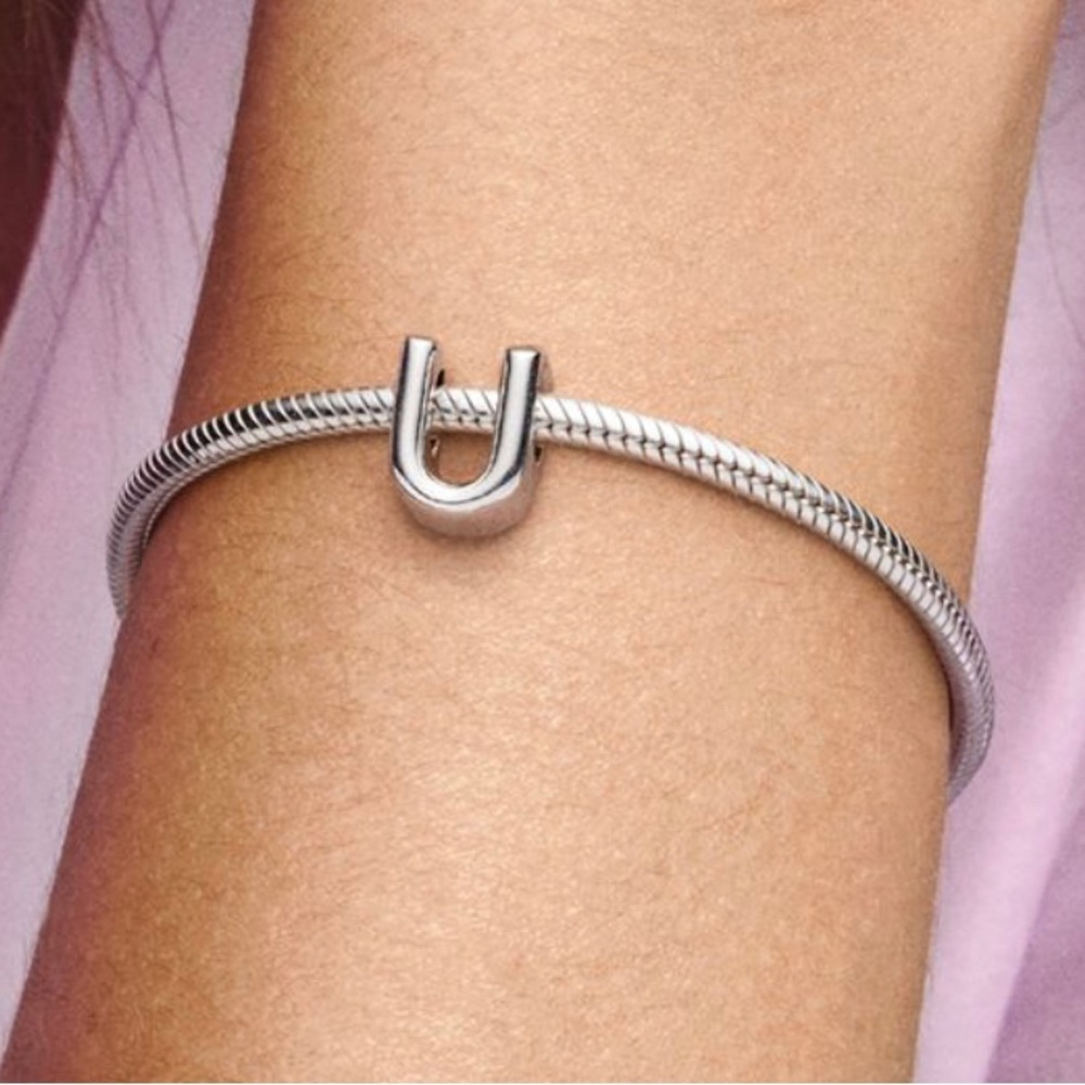 Pandora Letter U Alphabet Charm